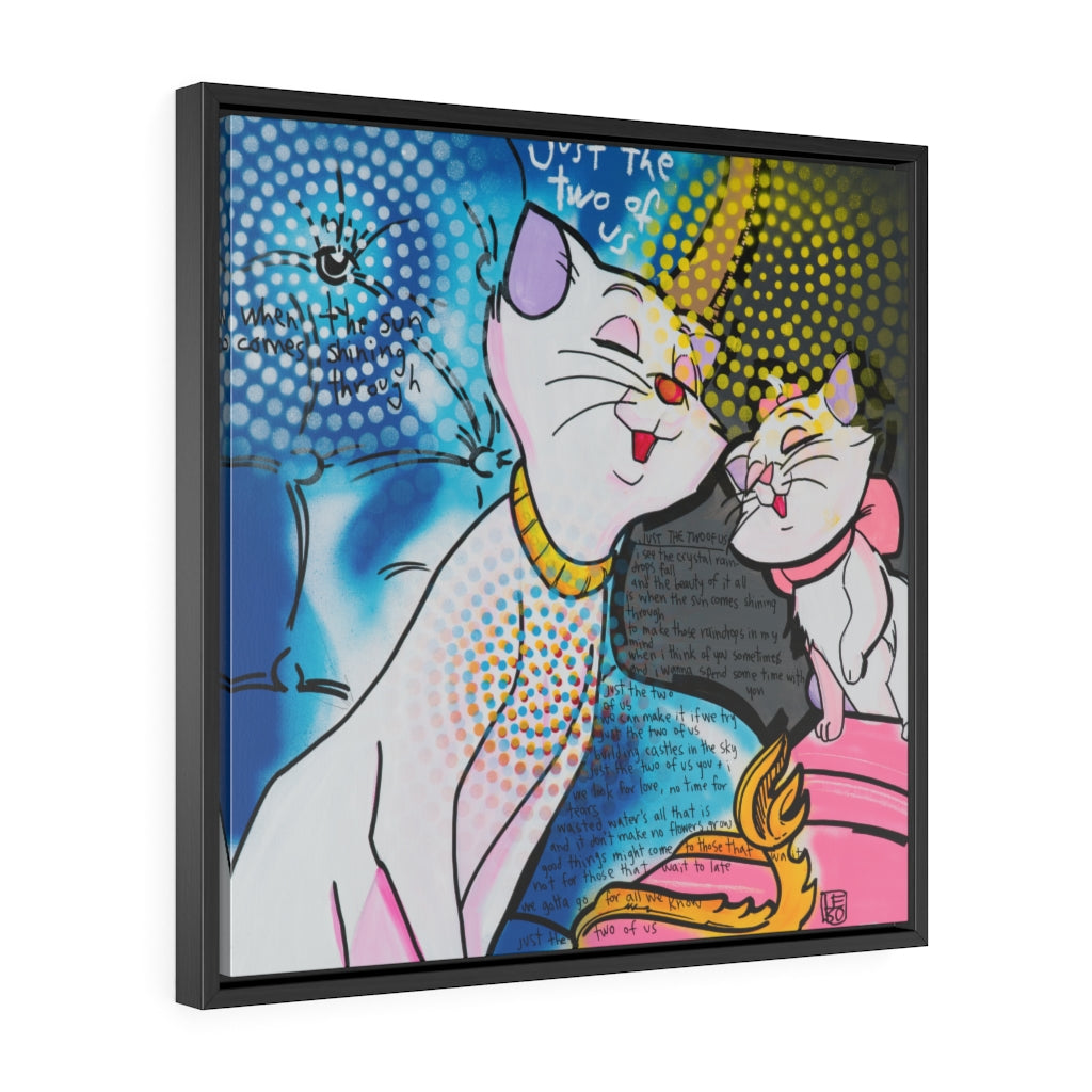 Just the Two of Us - Lebo Framed Premium Gallery Wrap Canvas